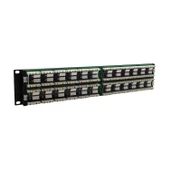 SIGNAMAX 2U 48 PORT CAT3 PATCH PANEL 2U SİYAH thumbnail 3