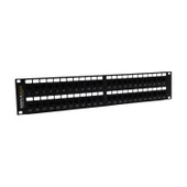 SIGNAMAX 2U 48 PORT CAT3 PATCH PANEL 2U SİYAH thumbnail 1