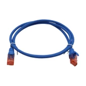 PATCH CORD UTP CAT6 1 MT BLUE thumbnail 1