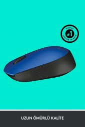 Logitech M171 Kablosuz Usb Alıcılı Optik Mouse Mavi thumbnail 5