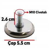 Metal Bingo Mobilya Ayağı Krom M10 thumbnail 3