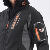 FreeCamp Eagle Softshell Ceket-SİYAH-TURUNCU thumbnail 3