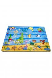 25 Parça Deniz Canlıları Ahşap Puzzle thumbnail 2