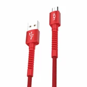 LinkTech K551 Micro USB Metal Başlı Data/Şarj Kablosu 3A 1mt thumbnail 3