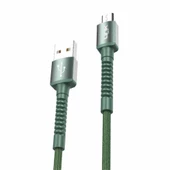 LinkTech K551 Micro USB Metal Başlı Data/Şarj Kablosu 3A 1mt thumbnail 6