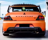 DK Tuning Lancer Evolution Bagaj Siyah Yazı Logo Arma thumbnail 2