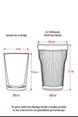 Akrilik Mürdüm Tekli Uzun Bardak & Su Meşrubat Bardağı 400 ml ( Cam Değildir ) thumbnail 4