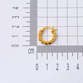 14 Ayar Altın 2 cm. Halka Küpe thumbnail 6