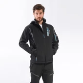 FreeCamp Eagle Softshell Ceket-SİYAH-MAVİ thumbnail 5