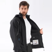 FreeCamp Eagle Softshell Ceket-SİYAH-MAVİ thumbnail 4