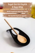 Akrilik Siyah Tezgah Üstü Kirli Kaşıklık & Kepçe Altlığı thumbnail 1