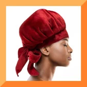 Cantu Mikrofiber Saç Kurutma Bonesi - Bordo thumbnail 4