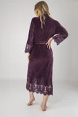 Nuşa dantelli Bambo Cotton Bayan Sabahlık thumbnail 7