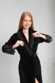 Nuşa dantelli Bambo Cotton Bayan Sabahlık thumbnail 12
