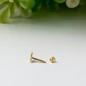 14 Ayar Altın Tragus Piercing Küpe thumbnail 3