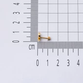 14 Ayar Altın Tragus Piercing Küpe thumbnail 5