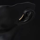 14 Ayar Altın Piercing Tragus Küpe thumbnail 2