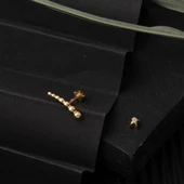 14 Ayar Altın Piercing Tragus Küpe thumbnail 4