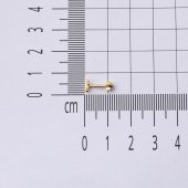 14 Ayar Altın Tragus Piercing Küpe thumbnail 6