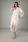 Uzun Şalyaka Dantelli Bambo Cotton thumbnail 1