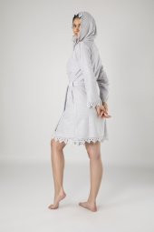 Nuşa Dantelli Bambo Cotton Bornoz thumbnail 2