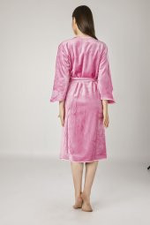 Nuşa Kimono Nakışlı Cotton Bayan Bornozu thumbnail 2