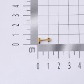 14 Ayar Altın Tragus Piercing Küpe thumbnail 6