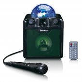 LENCO BTC-055 BK - IŞIKLI BLUETOOTH HOPARLÖR, USB, SD, RC, MIC, AC thumbnail 1