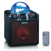 LENCO BTC-055 BK - IŞIKLI BLUETOOTH HOPARLÖR, USB, SD, RC, MIC, AC thumbnail 11