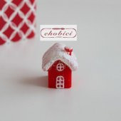 Dekoratif Kış Evi No:3 - 3,5x3cm thumbnail 2