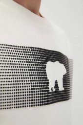 Fancy Crewneck Off Whıte Sweatshirt thumbnail 2