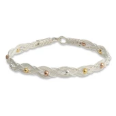 Gümüş Kazaziye Örgü Bileklik thumbnail 6