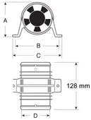 Attwood Blower 100mm  12v thumbnail 4