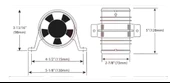 Attwood Blower 75mm 12v thumbnail 2