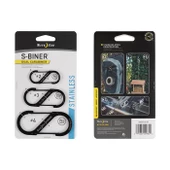 Nite Ize S-Biner Karabina Siyah 3lü paket thumbnail 2