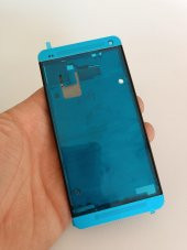 HTC One M7 Orta Kasa Ön Kapak Gümüş thumbnail 4