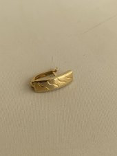 İşlemeli 18 Ayar Altın Küpe (Tek) 0,90 Gram thumbnail 2