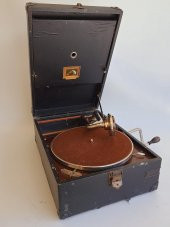 His Master's Voice Antika Çanta Gramofon 082 thumbnail 1