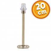 Kapı Stoperi Tamponu 20 cm Krom Metal Vidalı Kapı Stopu Silikonlu thumbnail 1