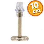 Kapı Stoperi Tamponu 10 cm Krom Metal Vidalı Kapı Stopu Silikonlu thumbnail 1