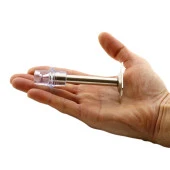 Kapı Stoperi Tamponu 10 cm Krom Metal Vidalı Kapı Stopu Silikonlu thumbnail 2
