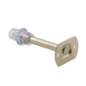 Kapı Stoperi Tamponu 10 cm Krom Metal Vidalı Kapı Stopu Silikonlu thumbnail 4