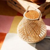 Bambu Abajur MeridyenDukkan Bambu, 36 cm Masa Lambası Dekorasyon thumbnail 5