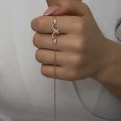 ​Gümüş Rose Kelebek Kadın Bileklik thumbnail 5