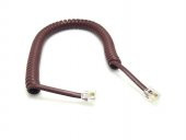 Spiralli Telefon Ahize Kablosu 2 Metre Bordo thumbnail 1