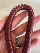 Spiralli Telefon Ahize Kablosu 2 Metre Bordo thumbnail 7