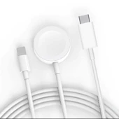 Zore Akıllı Saat Wireless To Lightning Type-C Şarj Kablosu 1.2M thumbnail 8