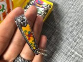 Taksun Tırnak Makası 5,5 cm - Renkli Desenli Askılı Tırnak Makası thumbnail 1