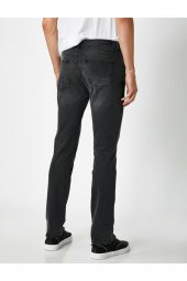 Erkek Gri Jeans 1KAM43749LD thumbnail 4