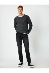 Erkek Gri Jeans 1KAM43749LD thumbnail 6